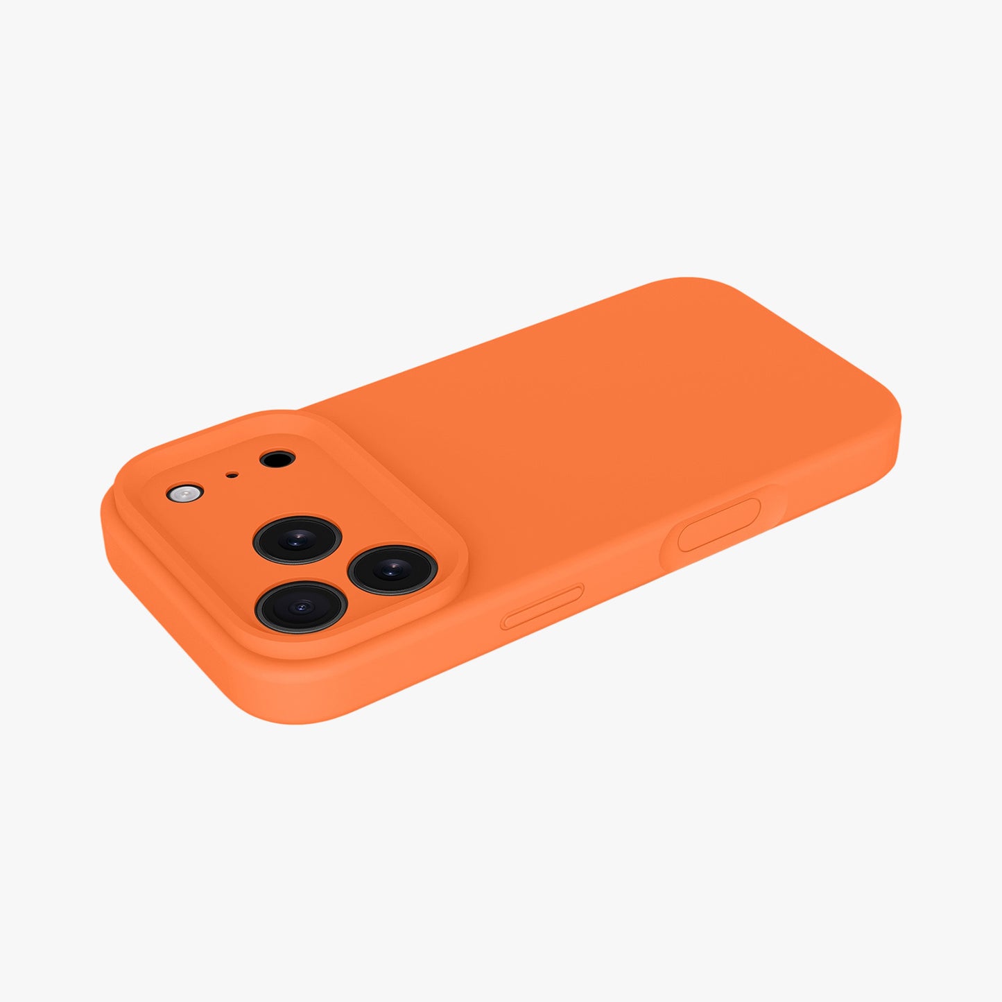 Magnetic Phone Case | Vibrant Orange Silicone Liquid Solid Color - Precise Fit