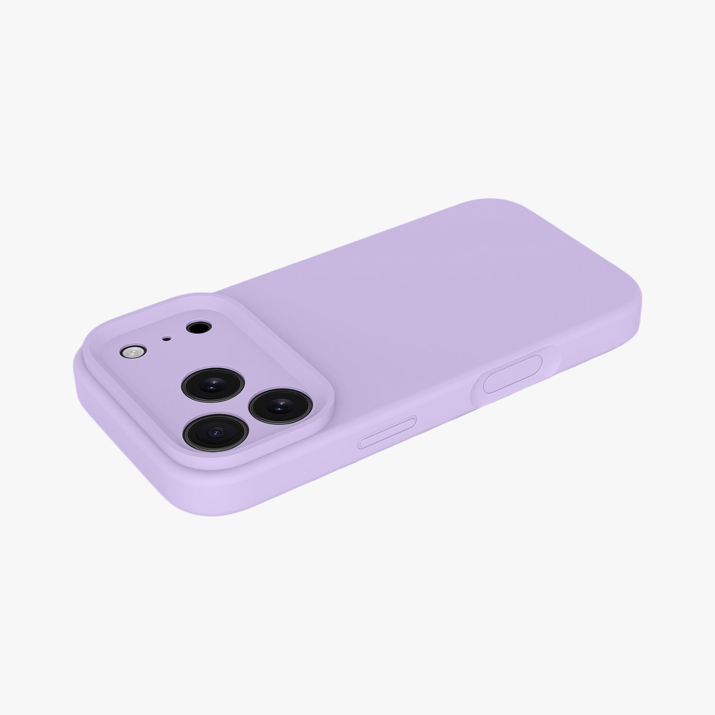 Magnetic Phone Case | Lavender Silicone Liquid Solid Color - Precise Fit