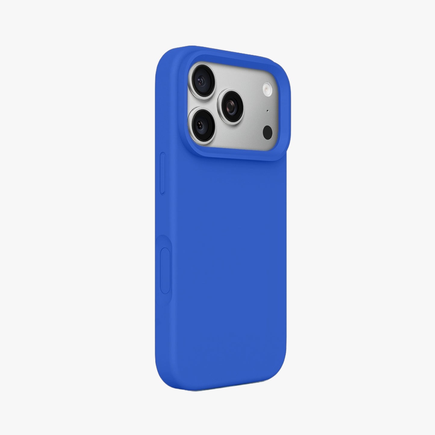 Magnetic Phone Case | Royal Blue Silicone Liquid Solid Color - Open Camera