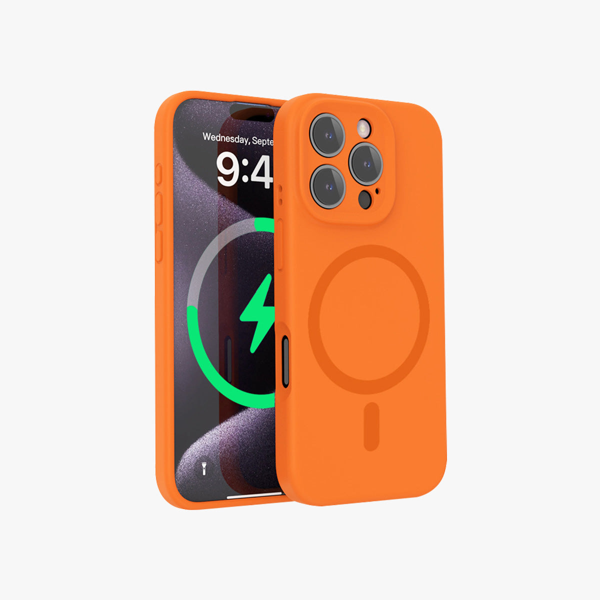 MagSafe Phone Case | Premium Magnetic Liquid Silicone Solid Color Phone Case with Precise Cutouts No.6-10
