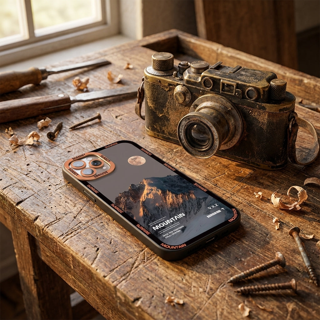 Transparent Phone Case | Orange Snow Mountain