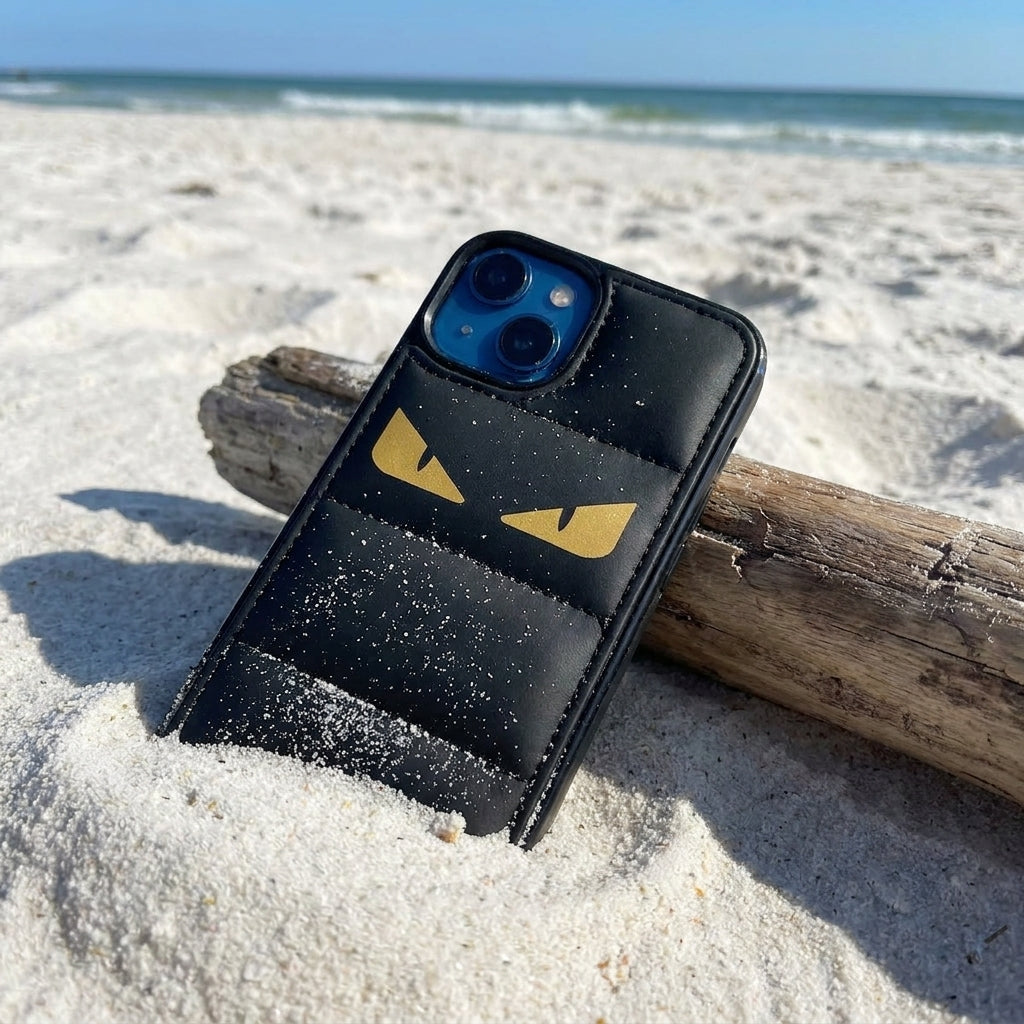 Leather Phone Case | Monster Eyes