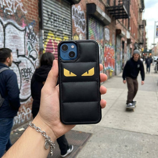 Leather Phone Case | Monster Eyes