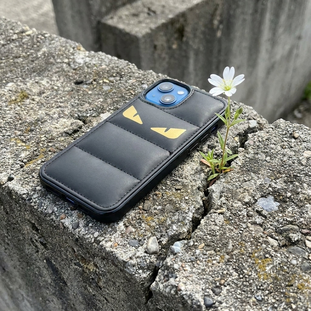 Leather Phone Case | Monster Eyes