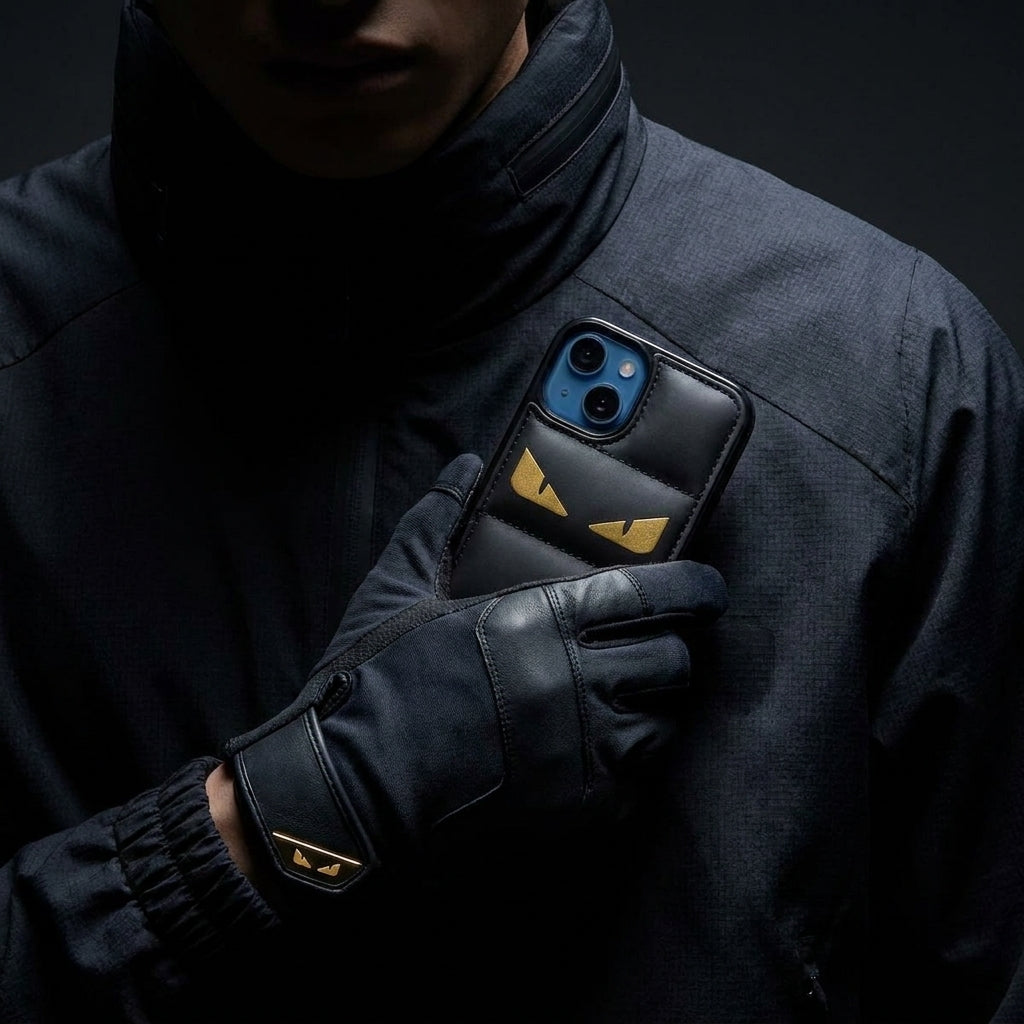 Leather Phone Case | Monster Eyes