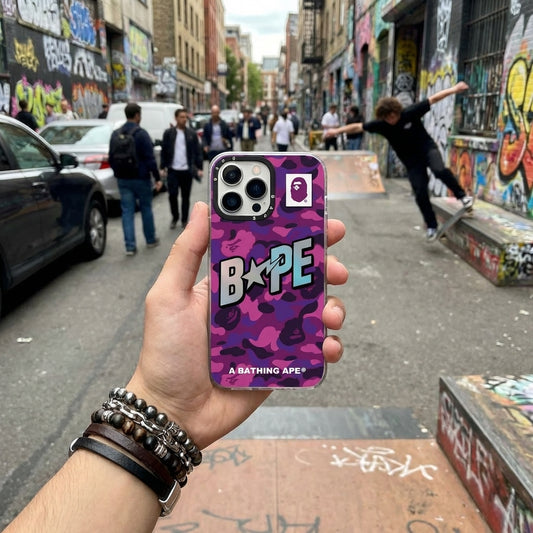 APE Purple Camo Hypebeast Case - Streetwear Cover