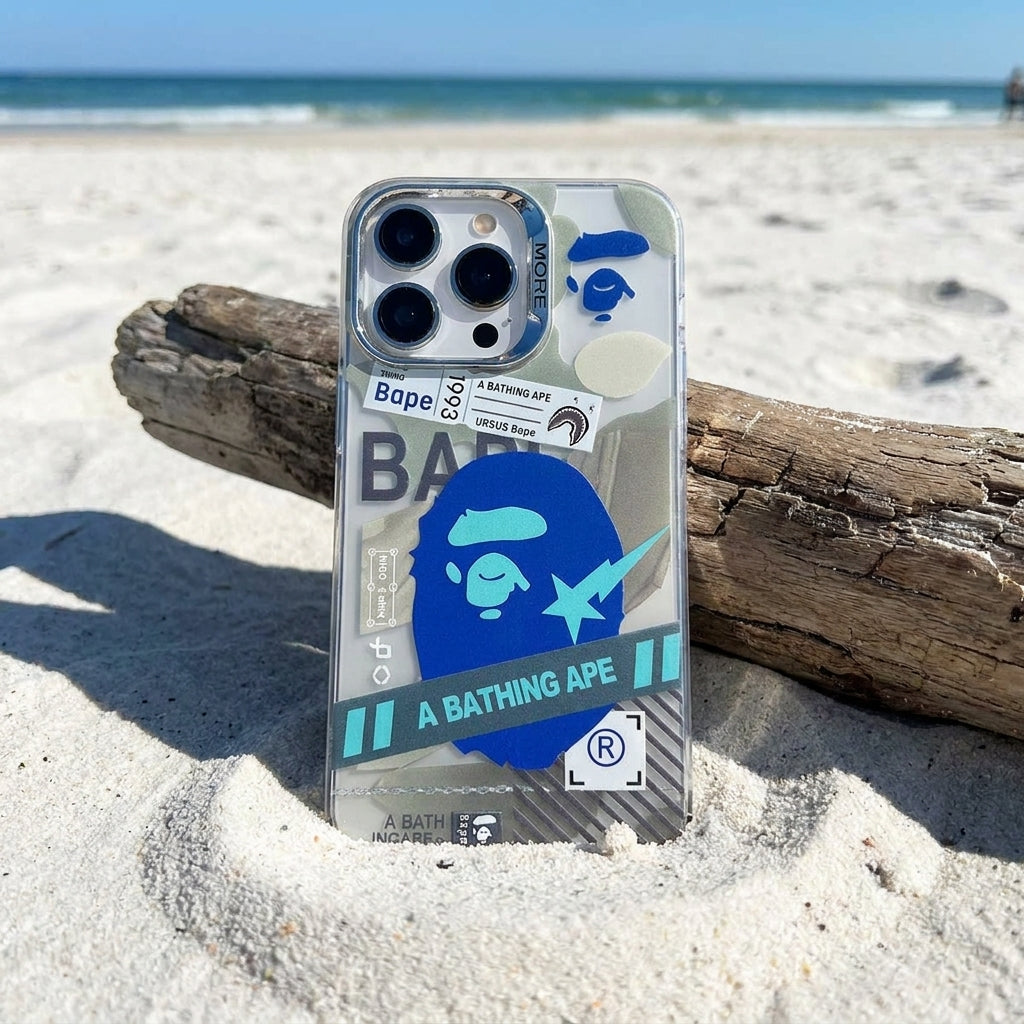 Blue APE - Silicone iPhone Case Precise Fit