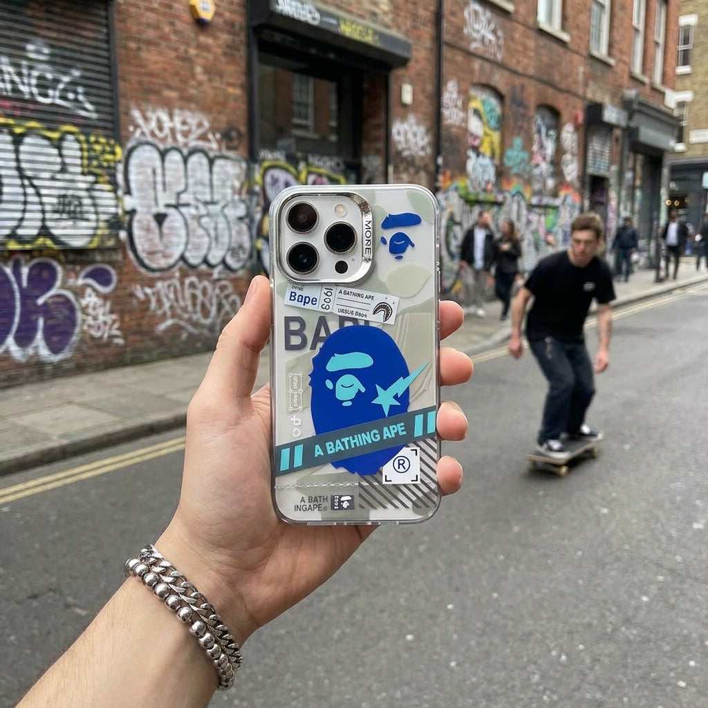 Blue APE - Silicone iPhone Case Precise Fit