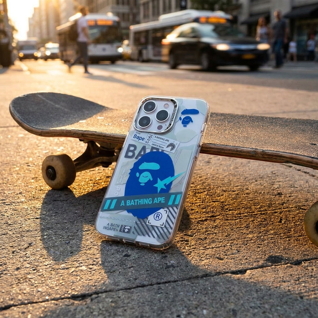 Blue APE - Silicone iPhone Case Precise Fit