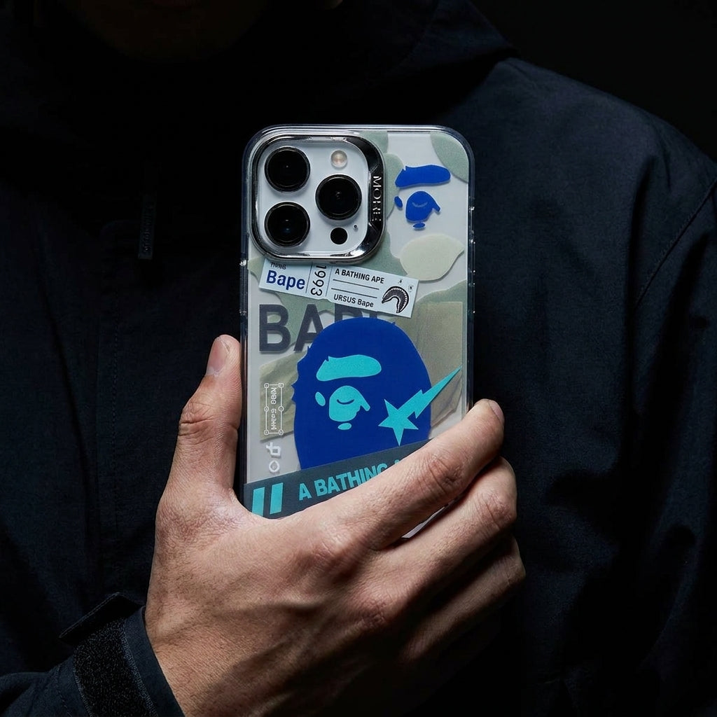 Blue APE - Silicone iPhone Case Precise Fit