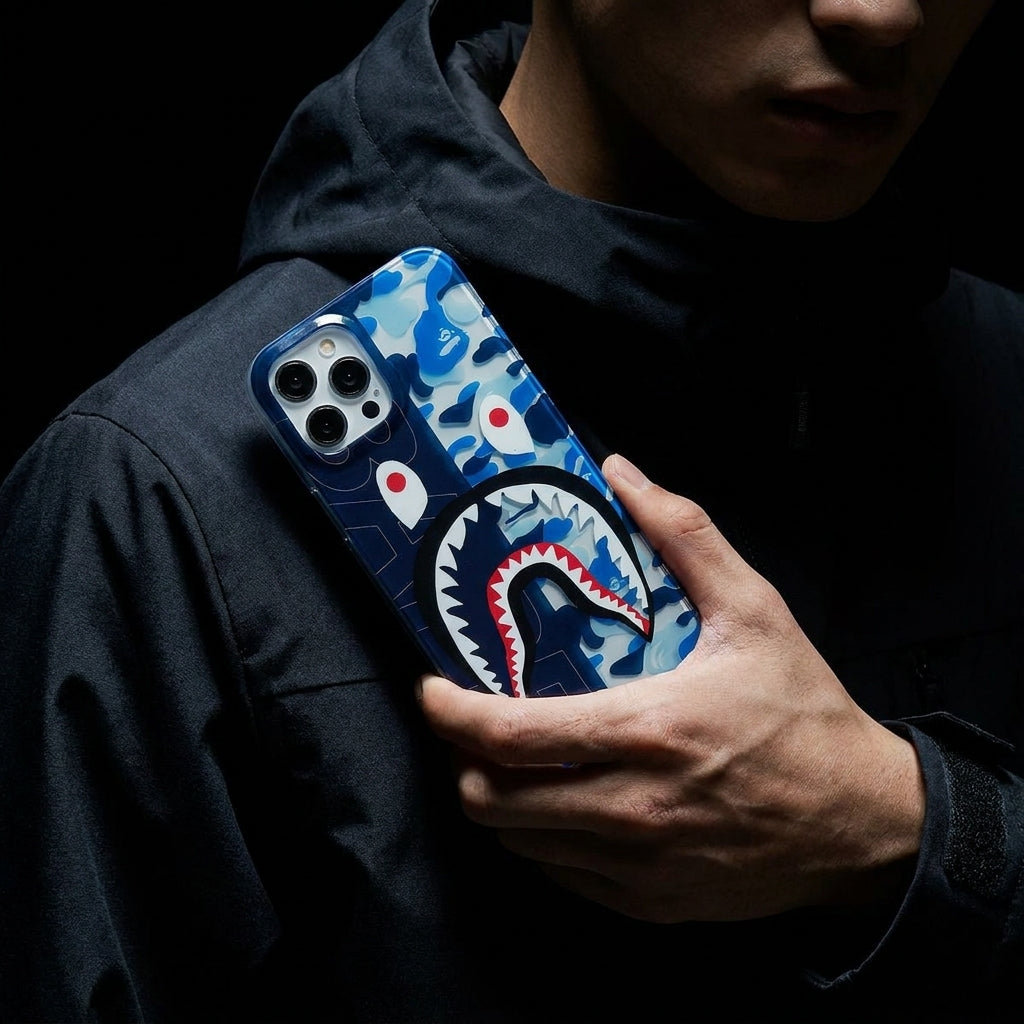 APE Blue Camo Hypebeast Case - Streetwear Cover