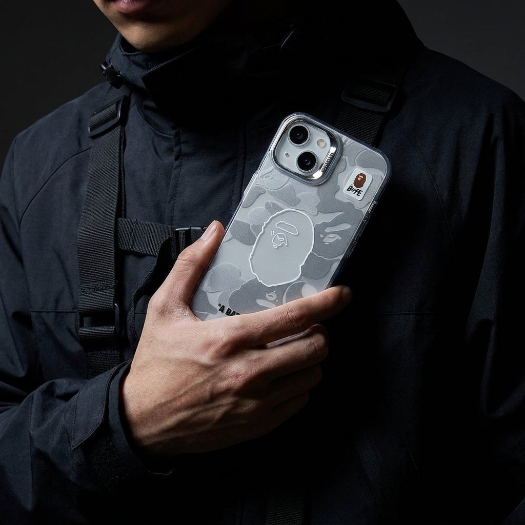 Limited iPhone Case | APE Silver Camo I