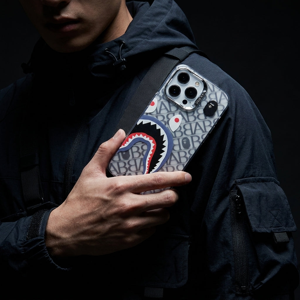 Limited iPhone Case | APE Shark Silver 1
