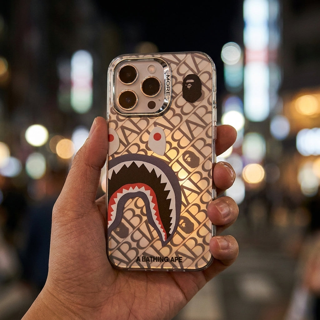 Limited iPhone Case | APE Shark Silver 1