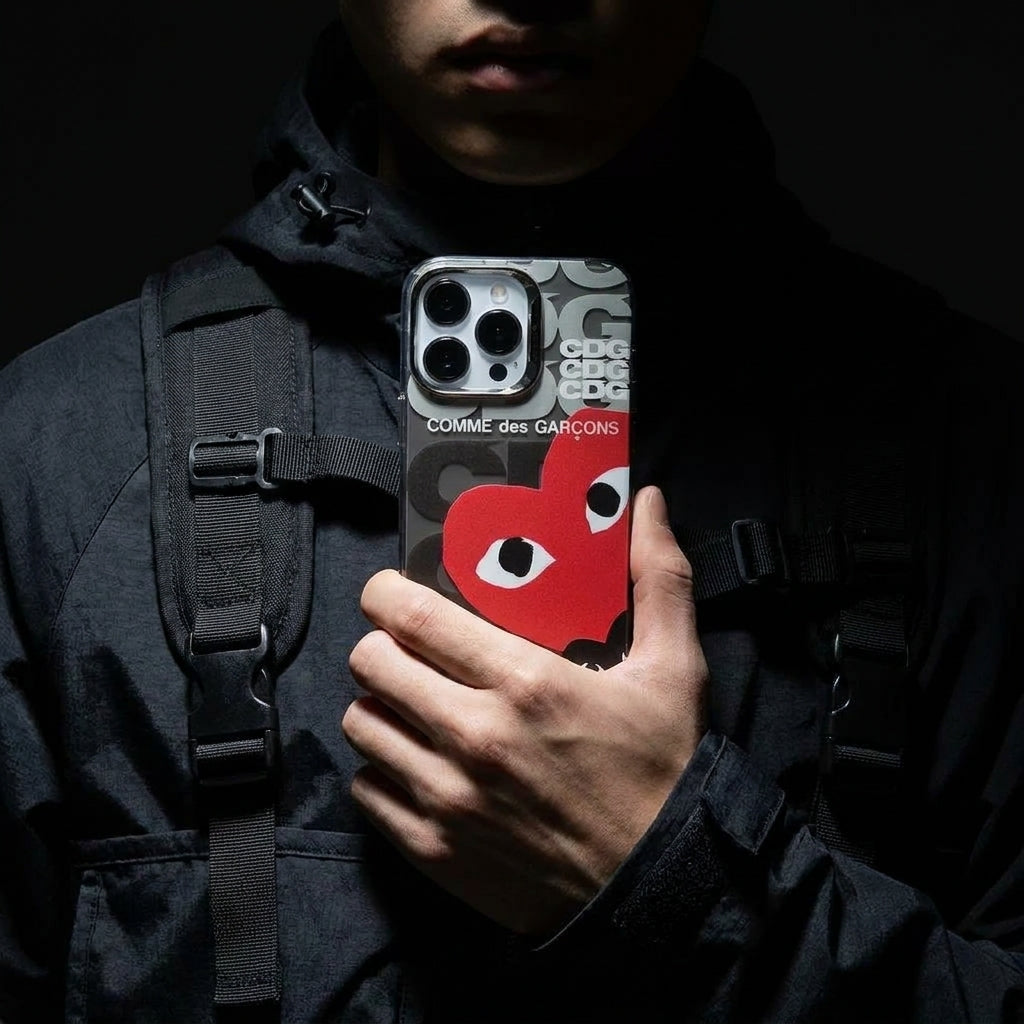 Reflective Black CDG - Hypebeast Designer Case