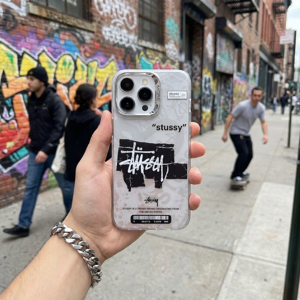 ST Label iPhone Case – Minimal Industrial Tag Streetwear Cover