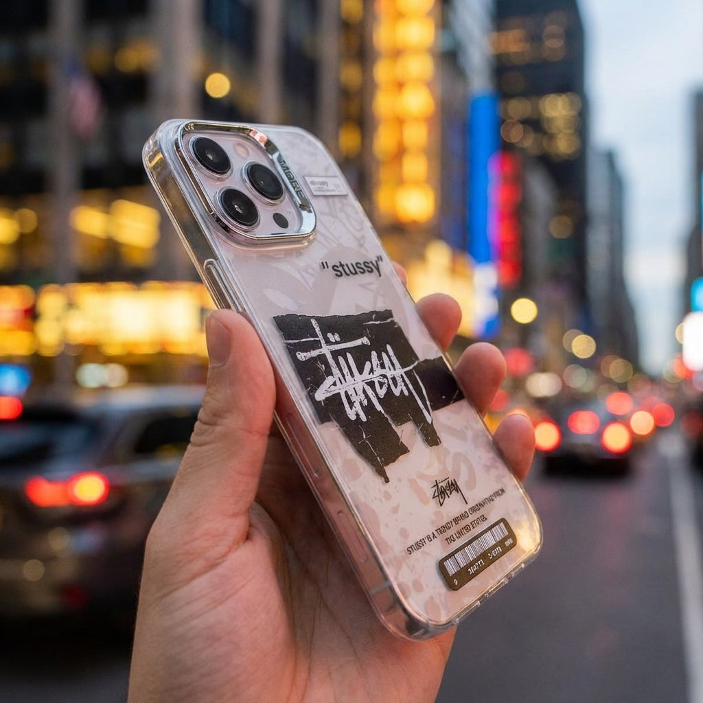 ST Label iPhone Case – Minimal Industrial Tag Streetwear Cover