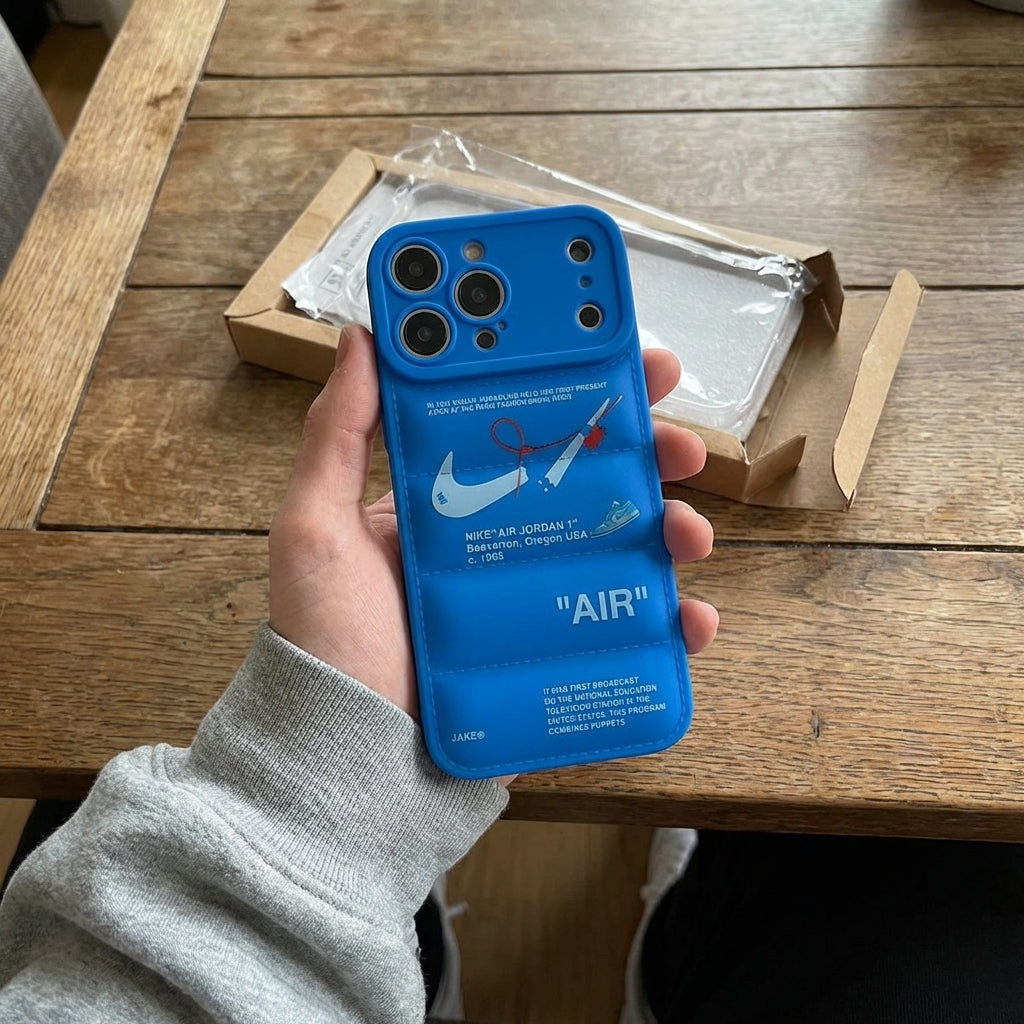 Nike x Off White inspired 3D Blue - Hypebeast Case