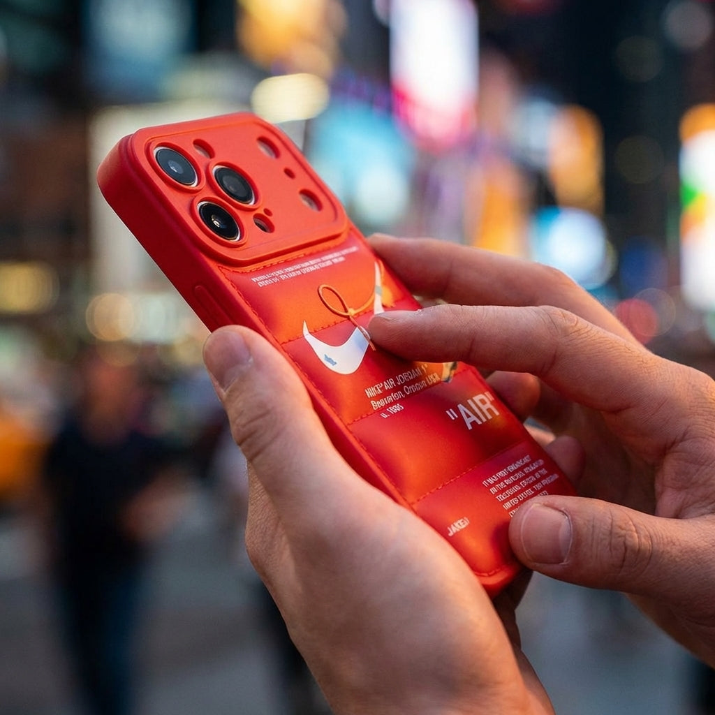 Nike x Off White inspired 3D Red - Hypebeast Case