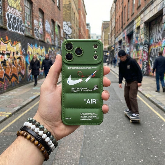 Nike x Off White inspired 3D Lake Green - Hypebeast Case