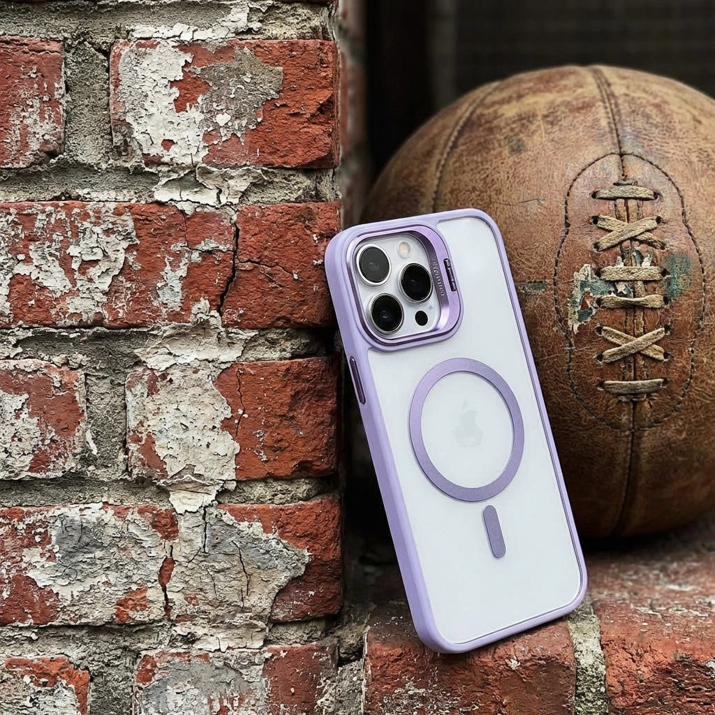 Magnetic Wireless Charging Hard Case | Light Purple with Invisible Kickstand