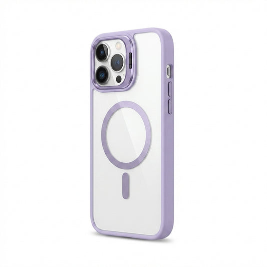 Magnetic Wireless Charging Hard Case | Light Purple with Invisible Kickstand