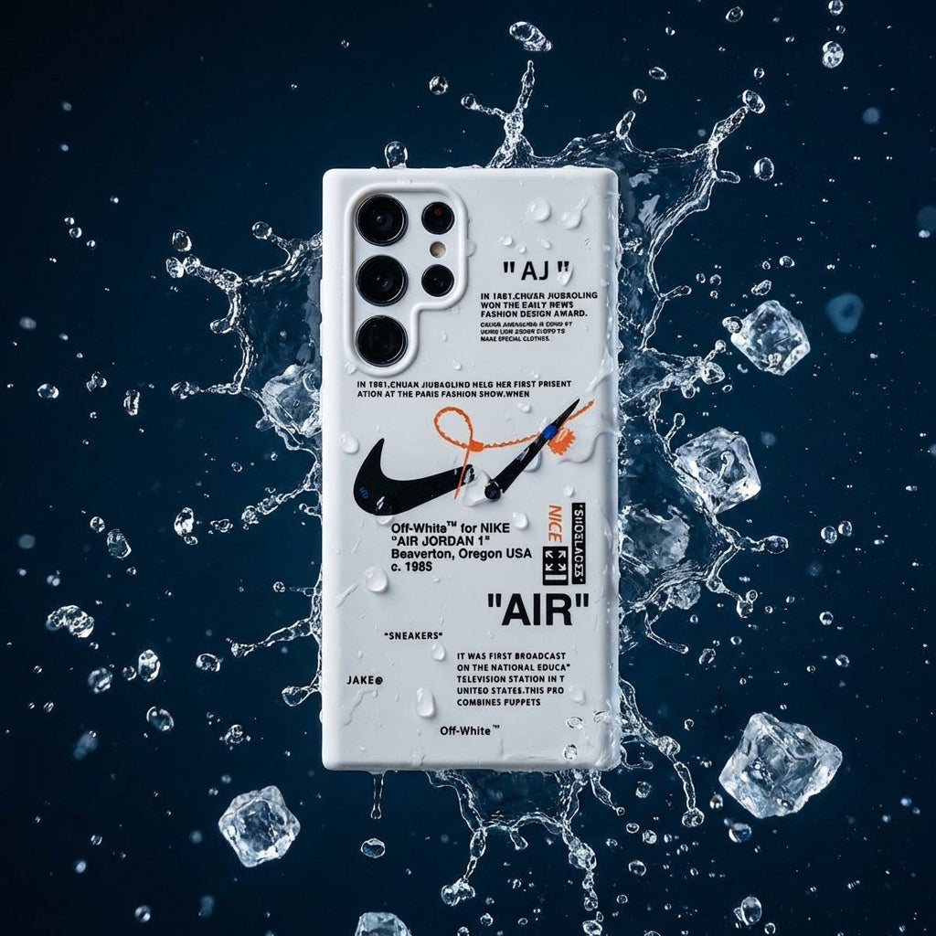 White Streetwear Galaxy S26 Case – Industrial Deconstructed Protective Cover