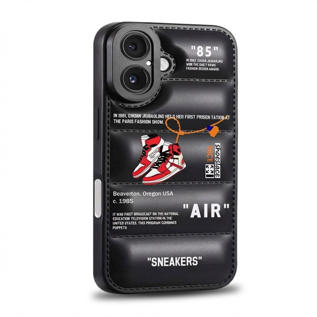 Nike x Off White Inspired 3D Black iPhone Case – Hypebeast Style (Red)