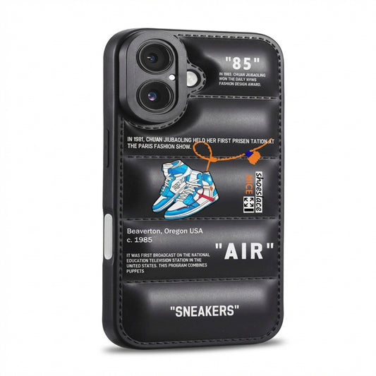 Nike x Off White Inspired 3D Black iPhone Case – Hypebeast Style (Blue)