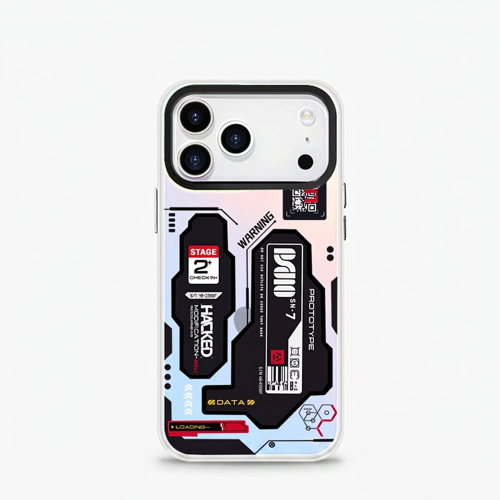 MagSafe Cyberpunk Red iPhone Case – Futuristic Protective Cover