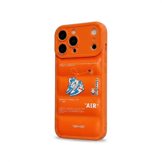 Nike x Off White Inspired 3D Orange iPhone Case – Hypebeast Style (Blue)