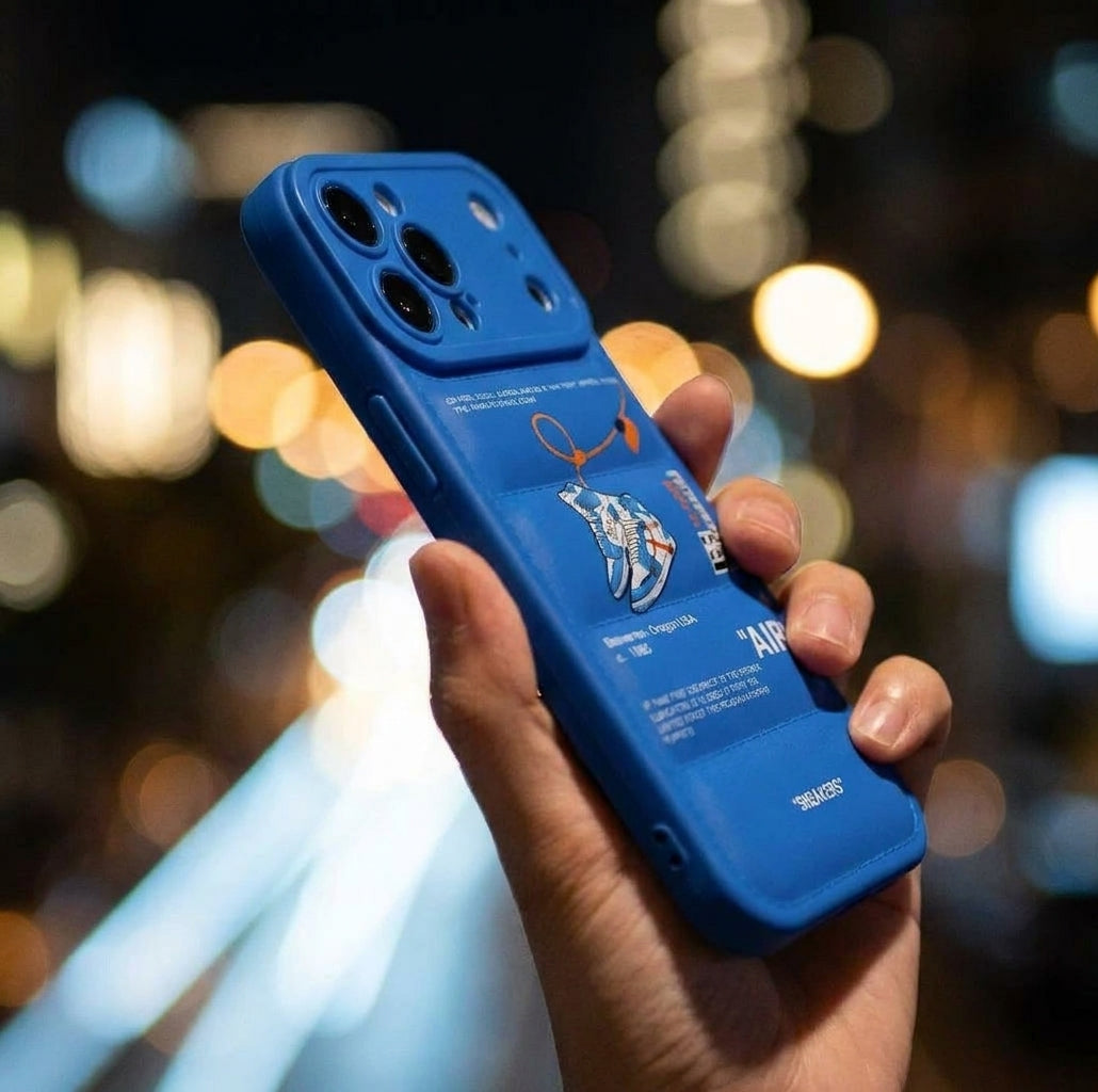 Nike x Off White Inspired 3D Blue iPhone Case – Hypebeast Style (Blue)