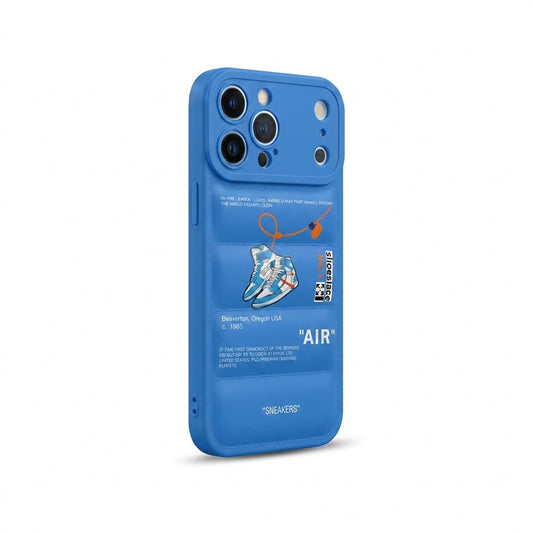Nike x Off White Inspired 3D Blue iPhone Case – Hypebeast Style (Blue)