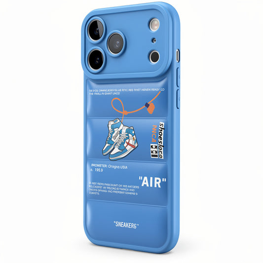 Nike x Off White Inspired 3D Blue iPhone Case – Hypebeast Style (Blue)