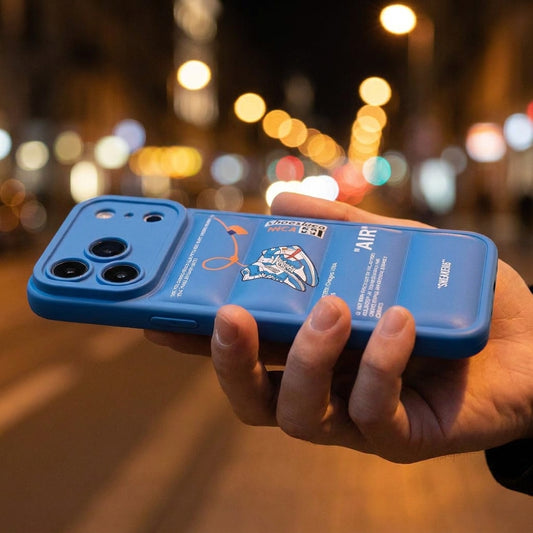 Nike x Off White Inspired 3D Blue iPhone Case – Hypebeast Style (Blue)