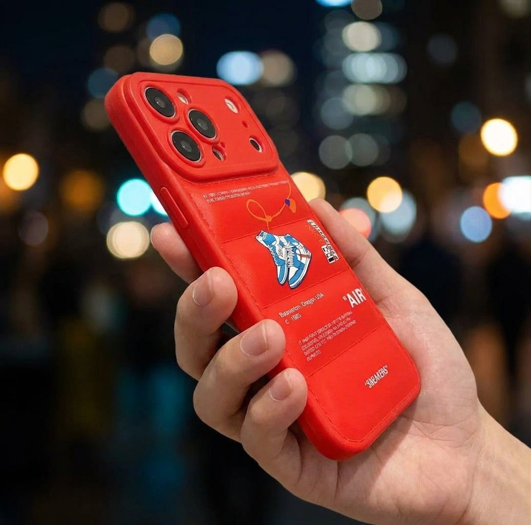 Nike x Off White Inspired 3D Red iPhone Case – Hypebeast Style (Blue)
