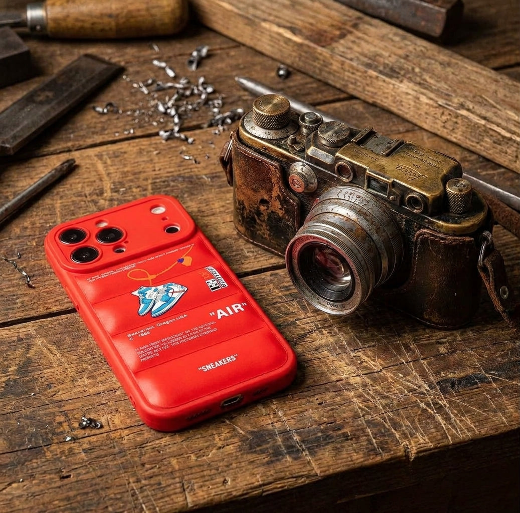 Nike x Off White Inspired 3D Red iPhone Case – Hypebeast Style (Blue)