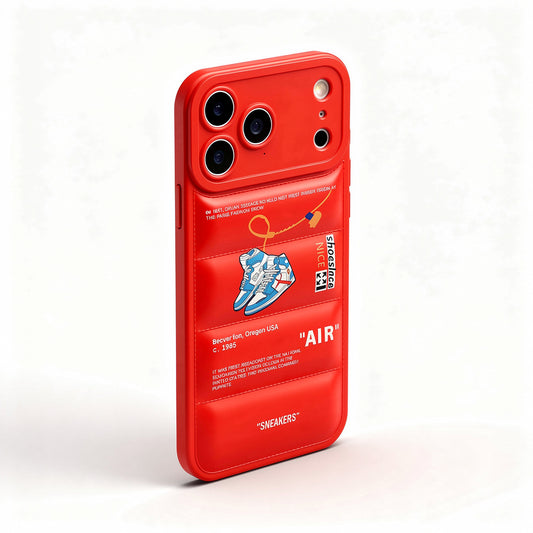 Nike x Off White Inspired 3D Red iPhone Case – Hypebeast Style (Blue)