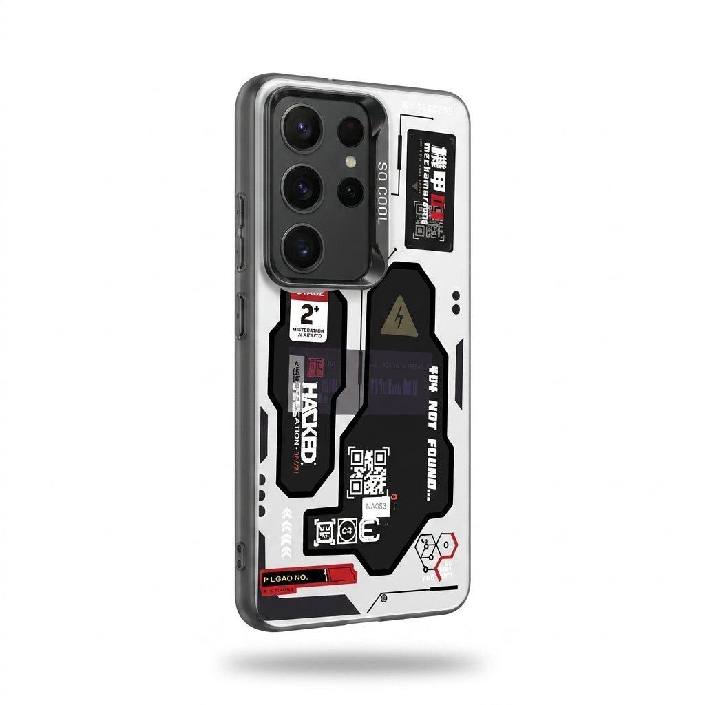 Cyberpunk Black Galaxy S26 Case – Futuristic Protective Cover