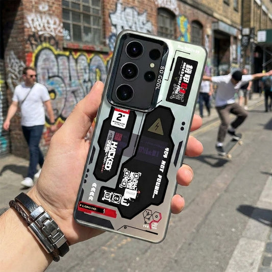 Cyberpunk Black Galaxy S26 Case – Futuristic Protective Cover