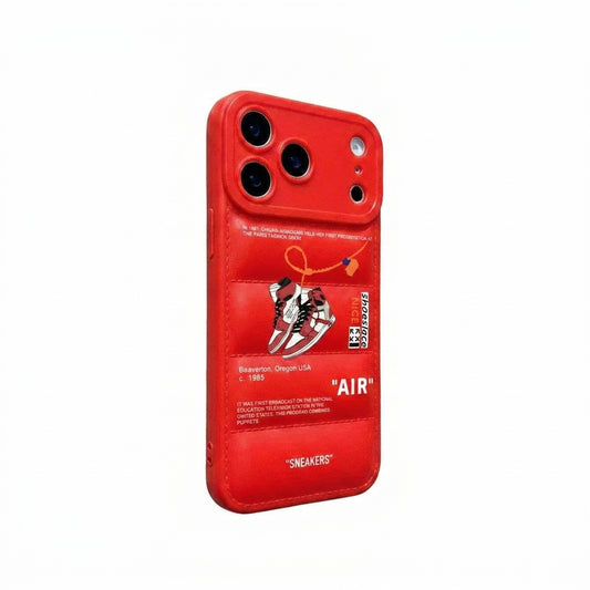 Nike x Off White Inspired 3D Red iPhone Case – Hypebeast Style (Red)