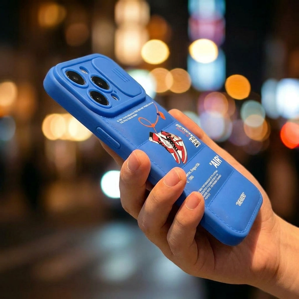 Nike x Off White Inspired 3D Blue iPhone Case – Hypebeast Style (Red)