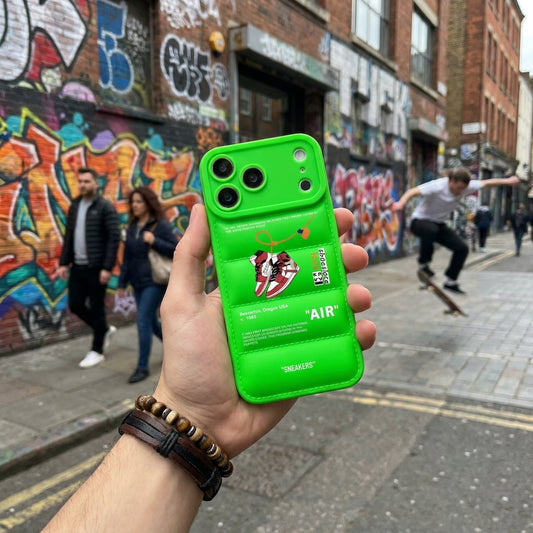 Nike x Off White Inspired 3D Chartreuse iPhone Case – Hypebeast Style (Red)