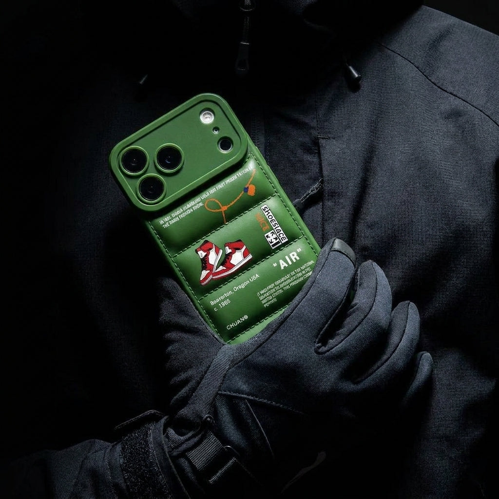 Nike x Off White Inspired 3D Green iPhone Case – Hypebeast Style (Red)