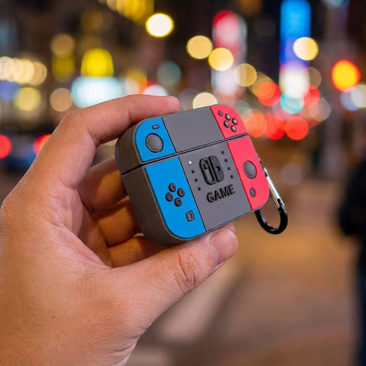 3D Creative Game Console AirPods Case - Red Blue