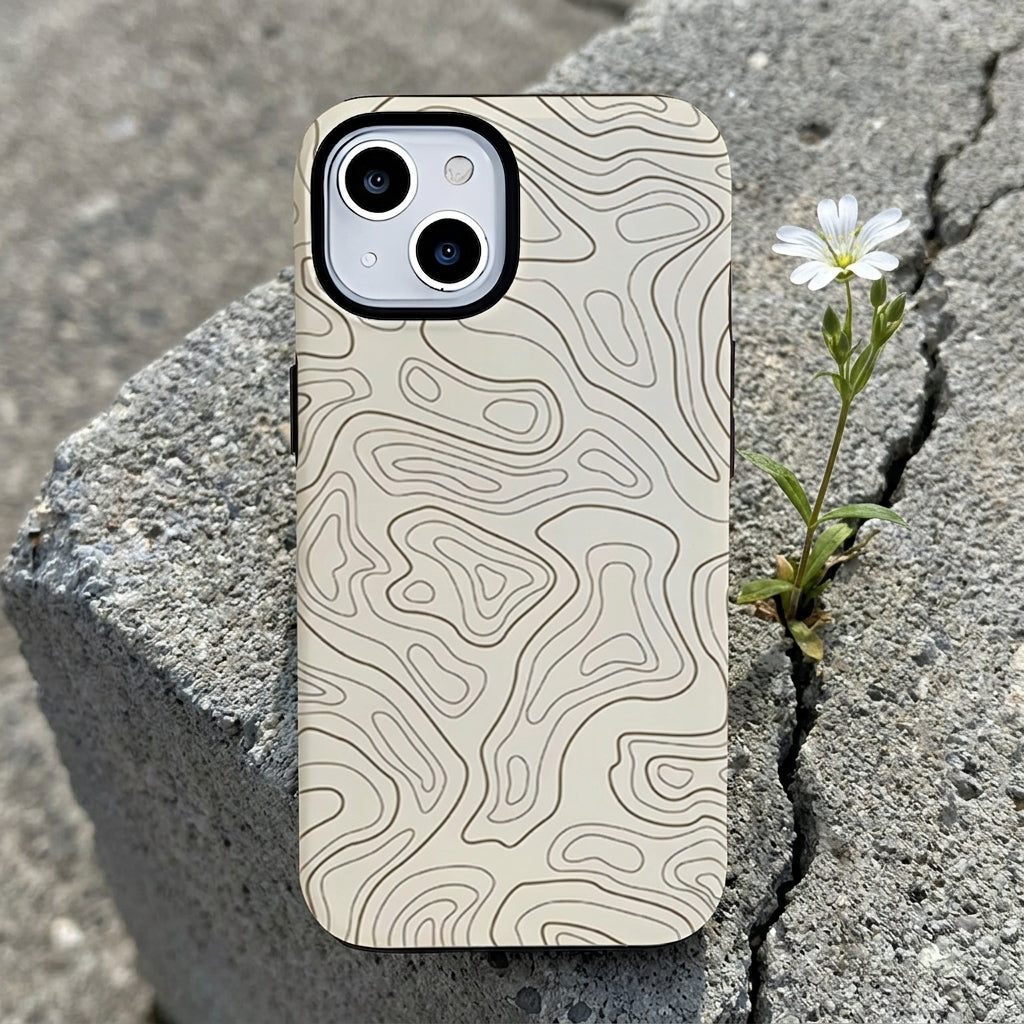 Hybrid Phone Case MagSafe Compatible - Irregular Line Texture