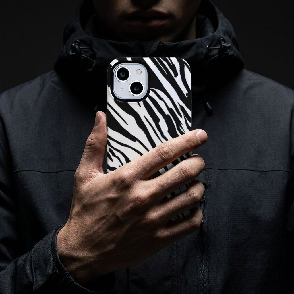 Hybrid Phone Case MagSafe Compatible - Zebra Pattern