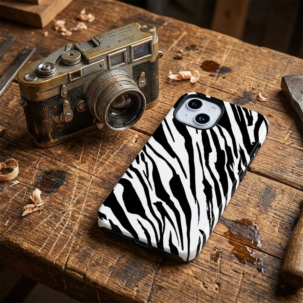 Hybrid Phone Case MagSafe Compatible - Zebra Pattern