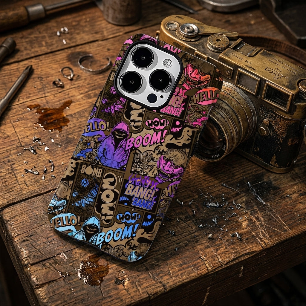Hybrid Phone Case MagSafe Compatible - Street Graffiti