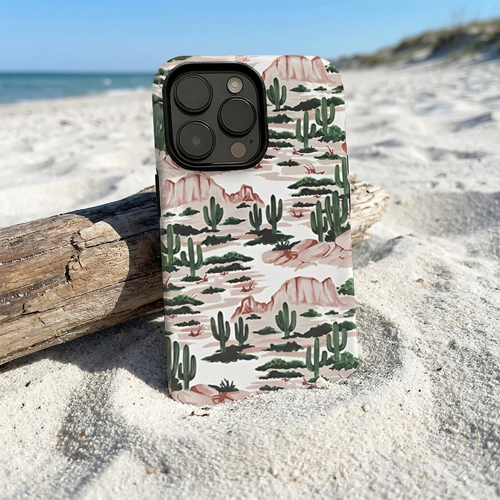 Hybrid Phone Case MagSafe Compatible - Cactus